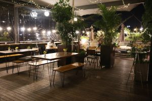 An evening venue with lighting at Living Room, Johannesburg | The Curated Table